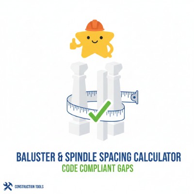 Baluster and Spindle Spacing Calculator