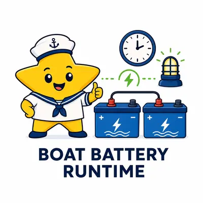 Boat battery bank and runtime calculator