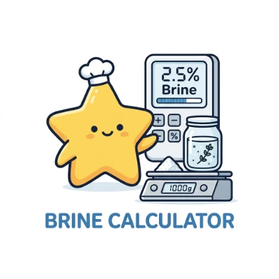 Brine Calculator — Calculate salt and sugar for wet brines and dry brines.