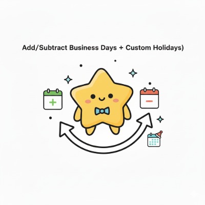 Add/Subtract Business Days tool preview
