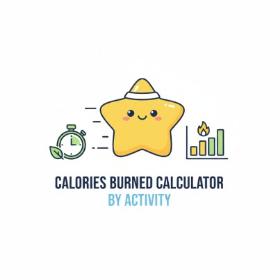 Calories Burned Calculator preview with activity, weight, time