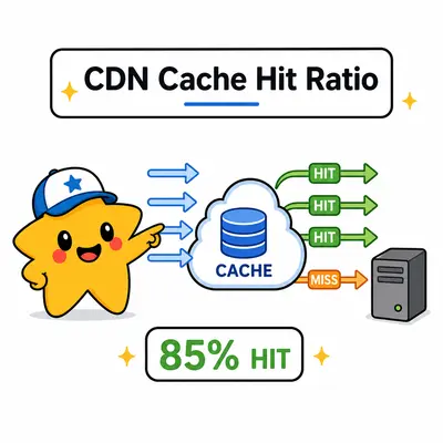 CDN cache hit ratio calculator preview