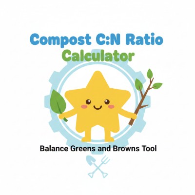 Compost C:N Ratio Calculator — Balance greens and browns using weighted nutrient averages.