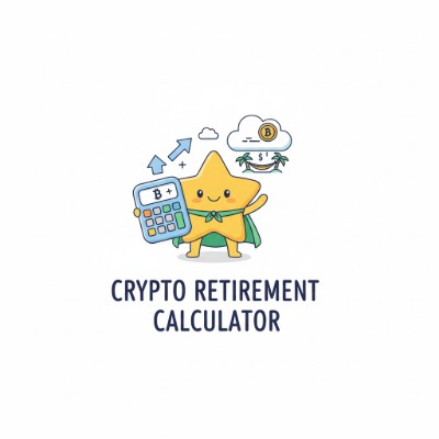 Finance Crypto Retirement Calculator — Monthly DCA, projected rate, and target → time to goal (months/years). Private, client-side.