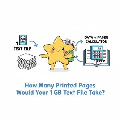 Data → Paper calculator preview