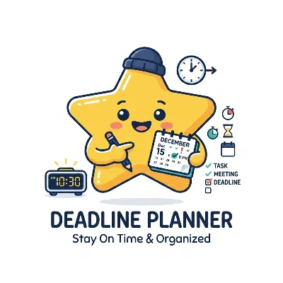 Deadline planner counting backward from a target date with business-day buffers