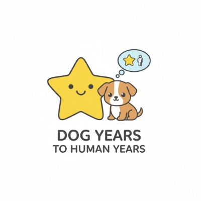 Fun dog years to human years calculator – breed size selector and age conversion chart