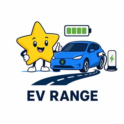 Electric vehicle range calculator for battery, efficiency, reserve, and weather