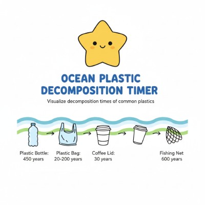 Ocean Plastic Decomposition Timer preview