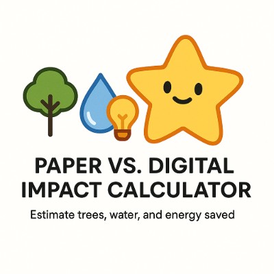 Paper vs. Digital Impact calculator preview