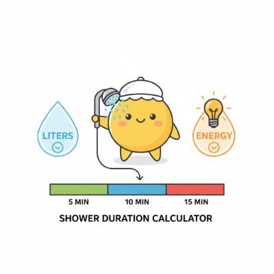 Shower Water & Energy Calculator preview