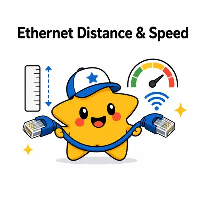 Ethernet cable distance and speed checker preview