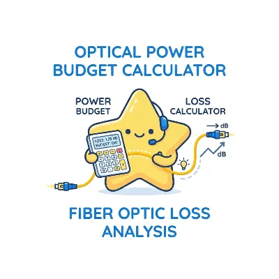 Fiber optic loss and power budget calculator preview