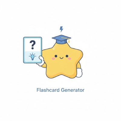 Graphics Flashcard generator showing term list CSV import and printable PDF flashcards