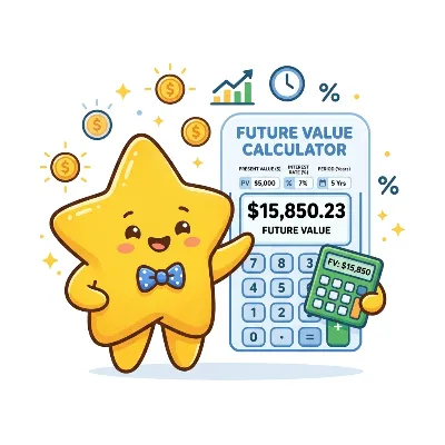 Finance Future Value Calculator - Estimate future value with present value, recurring deposits, compounding, inflation, and fees.