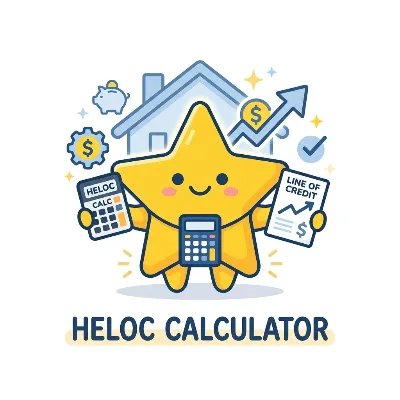 Finance HELOC Calculator — Estimate home equity line of credit capacity, CLTV, draw payments, repayment payments, and interest.