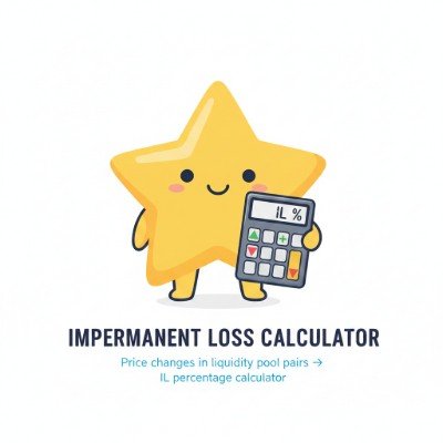 Finance Crypto Impermanent Loss Calculator — Price change in a 50/50 AMM pair → IL %, LP vs HODL value. Private, client-side.