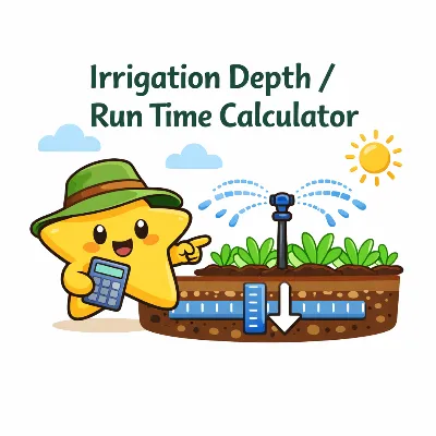 Irrigation Depth / Run Time Calculator preview