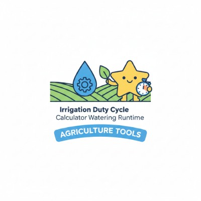 Irrigation Duty Cycle Calculator — Plan watering schedules from flow rate and weekly water needs.
