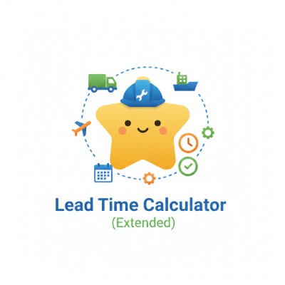 Extended Lead Time Calculator with port and customs steps