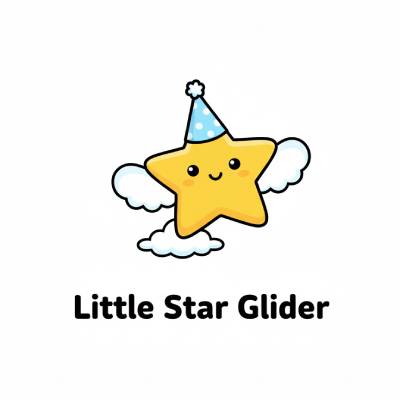 Little Star Glider preview: a star gliding through cloud gaps