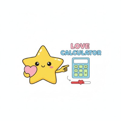 Fun love calculator – two name fields with playful compatibility score