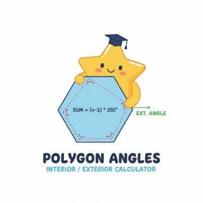 Polygon Interior/Exterior Angles Calculator preview