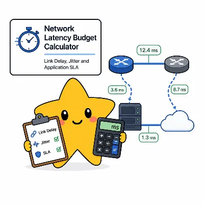 Network latency budget calculator preview