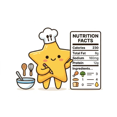 Nutrition Label Builder — Create a Nutrition Facts style panel from recipe nutrients.