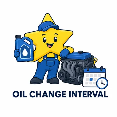 Oil change interval calculator for mileage, time, and driving conditions