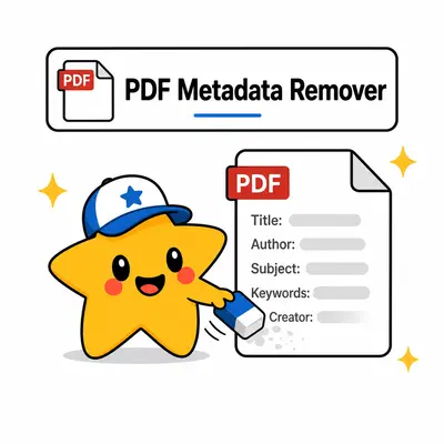 PDF metadata remover – clear author, title and document properties locally
