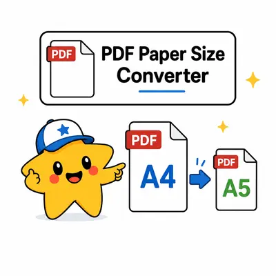 PDF paper size converter resizing pages to standard A4, Letter and Legal dimensions