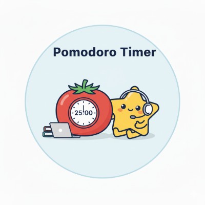 Pomodoro Timer preview — friendly focus and break stats