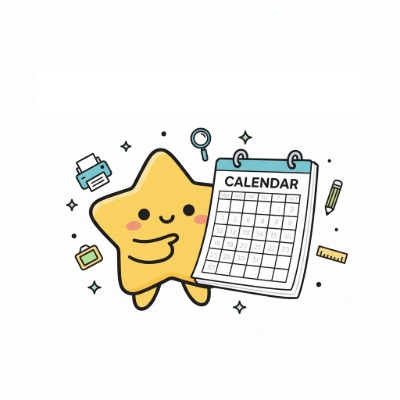 Printable Monthly Calendar Generator preview