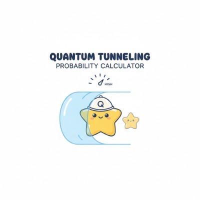 Quantum tunneling calculator showing exp(-2κa) transmission