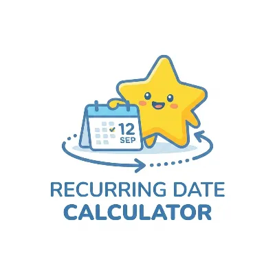 Recurring date calculator generating schedules for intervals and nth weekdays
