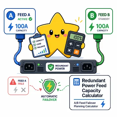 Redundant power feed capacity calculator preview