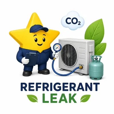 Refrigerant leak CO2e calculator for measured loss or equipment charge and annual leak rate