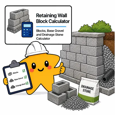 Retaining Wall Block Calculator