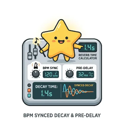 Reverb Time Calculator — BPM synced decay and pre-delay | Starlight Tools