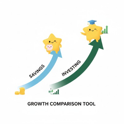 Savings vs. Investing comparison chart preview