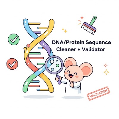 DNA/Protein Sequence Cleaner + Validator preview