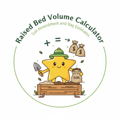 Soil Amendment & Raised Bed Volume Calculator — Size soil mix for rectangular, circular, or L-shaped beds.