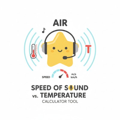 Science Speed of sound vs temperature calculator screenshot with humidity and pressure options