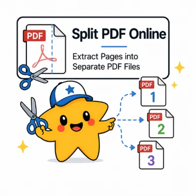 Split PDF Online tool – extract pages into separate PDF files in your browser