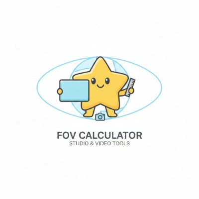 Field of view calculator showing sensor presets, focal length, and FOV outputs