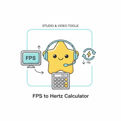 FPS to Hertz calculator showing FPS and monitor refresh inputs