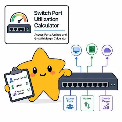 Switch port utilization calculator preview