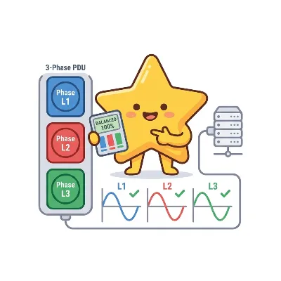 3-phase PDU phase load balance calculator preview