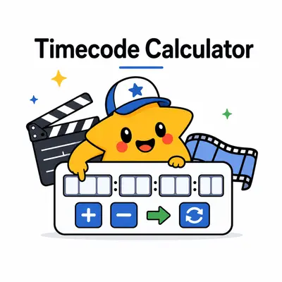 Timecode calculator for adding, subtracting, and converting video frame counts